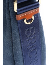 BRIC&rsquo;S SORRENTO LUNA Halbmondf&ouml;rmige Canvastasche Blau - Damentaschen - 3