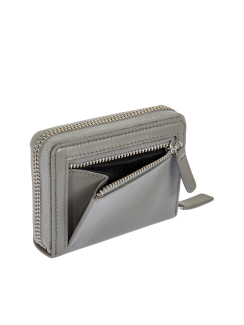 BERNINA Kreditkartenetui aus Leder GRAU - Brieftaschen Herren