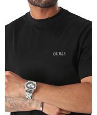 GUESS SS CN Baumwoll t-shirt jetbla - Herren-T-Shirts - 3