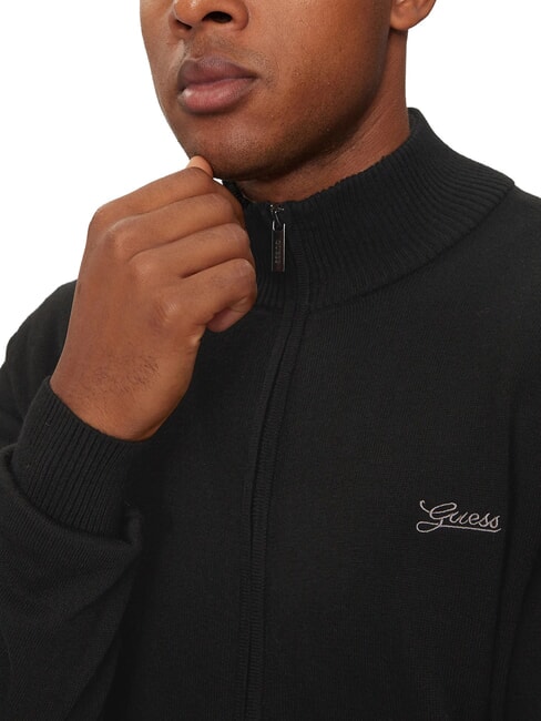 DARREL Rollkragen-Cardigan mit durchgehendem Rei&szlig;verschluss jetbla - Herrenpullover