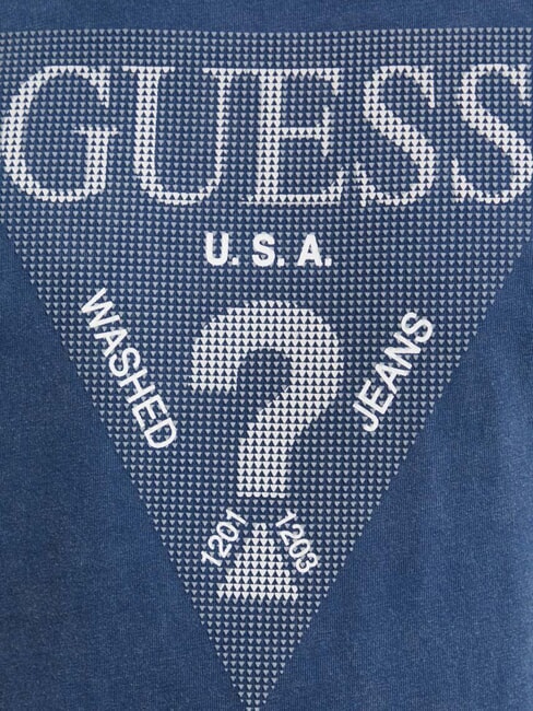 TRIANGLE Baumwoll-T-Shirt mit Aufdruck Wimpel blau - Herren-T-Shirts