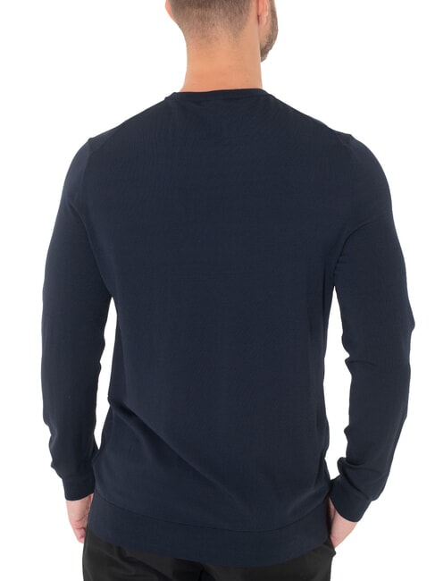 DANE TECH Lang&auml;rmliger Pullover mit Rundhalsausschnitt smartblue - Herrenpullover