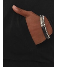 GUESS DARREL Rollkragen-Cardigan mit durchgehendem Rei&szlig;verschluss jetbla - Herrenpullover - 4