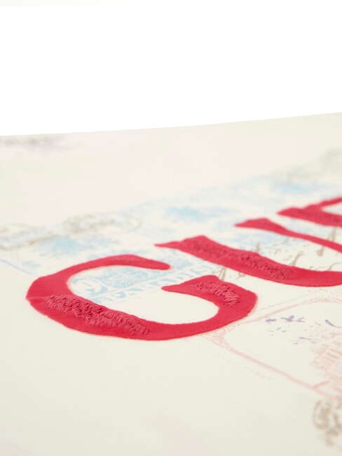 WORLD STAMPS T-Shirt aus Baumwolle perlwei&szlig; multi - Herren-T-Shirts