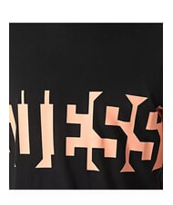 GUESS ORIZZONTAL T-Shirt mit gro&szlig;em Logo-Print jetbla - Herren-T-Shirts - 3