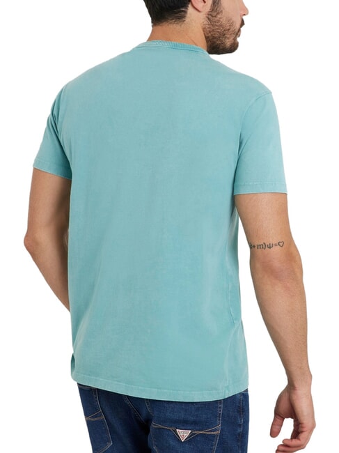 TRIANGLE Baumwoll-T-Shirt mit Aufdruck zartes Blaugr&uuml;n - Herren-T-Shirts