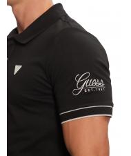 GUESS LYE Kurz&auml;rmliges Poloshirt mit Logo jetbla - Herren-Polo-Shirts/Herren-Polo-Shirt/Herrenpoloshirt/Herrenpoloshirts - 3