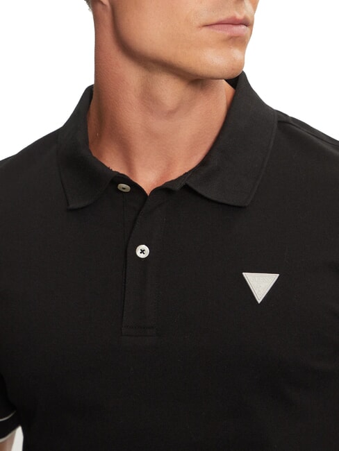 LYE Kurz&auml;rmliges Poloshirt mit Logo jetbla - Herren-Polo-Shirts/Herren-Polo-Shirt/Herrenpoloshirt/Herrenpoloshirts