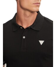 GUESS LYE Kurz&auml;rmliges Poloshirt mit Logo jetbla - Herren-Polo-Shirts/Herren-Polo-Shirt/Herrenpoloshirt/Herrenpoloshirts - 4
