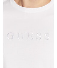 GUESS LOGO EMBROIDERY T-Shirt aus Baumwolle purwei&szlig; - Herren-T-Shirts - 3