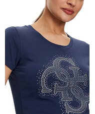 GUESS LOGO 4G-Logo-T-Shirt mit Nieten Zaubererblau - T-Shirts und Tops f&uuml;r Damen - 3