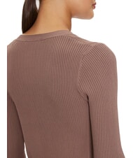 GUESS KAILEY Gerippter Cardigan mit Kn&ouml;pfen Eisen - Damenpullover - 4