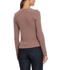 GUESS KAILEY Gerippter Cardigan mit Kn&ouml;pfen Eisen - Damenpullover - 2