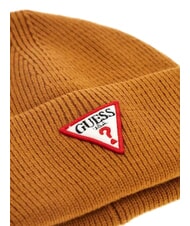 GUESS PATCH TRIANGOLO Umschlagm&uuml;tze Ocker - M&uuml;tzen/H&uuml;te - 2