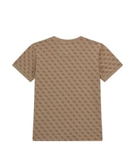 GUESS KIDS T-Shirt mit 4G-Allover-Logo 4g aop beige wei&szlig; - Kinder-T-Shirt - 2