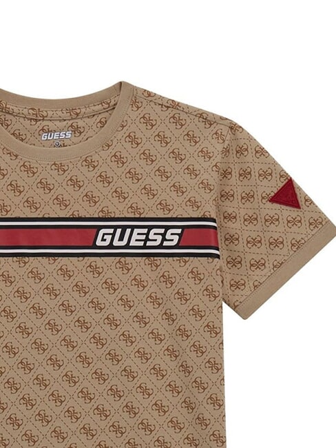 KIDS T-Shirt mit 4G-Allover-Logo 4g aop beige wei&szlig; - Kinder-T-Shirt