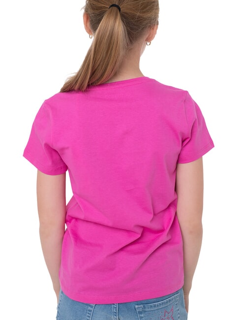 KIDS T-Shirt mit Dreieck-Logo-Print rosa Reise - Kinder-T-Shirt