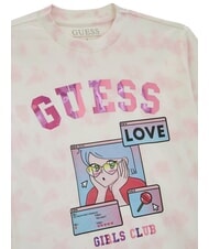 GUESS KIDS T-Shirt mit Aufdruck und Muster rosa Batik - Kinder-T-Shirt - 3