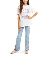 GUESS KIDS T-Shirt mit Aufdruck und Muster rosa Batik - Kinder-T-Shirt - 4