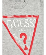 GUESS KIDS Baumwoll-T-Shirt mit Dreiecks-Print hellgrau meliert - Kinder-T-Shirt - 3