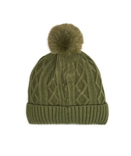 GUESS KIDS Geflochtene M&uuml;tze mit Bommel - Kinderh&uuml;te