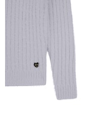 GUESS KIDS Gerippter Pullover mit V-Ausschnitt arktischer Wind - Kinderpullover - 3