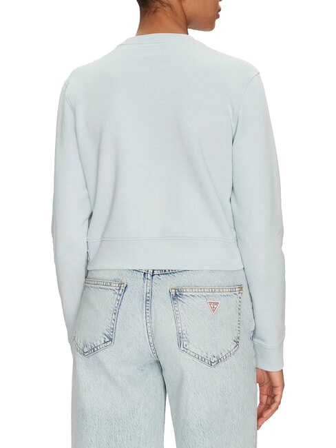 CN CROP Baumwoll-Sweatshirt azurblaue Lagune - Sweatshirts Damen