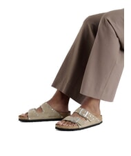 BIRKENSTOCK ARIZONA RIVET  Sandalen aus Leder Taupe - Damenschuhe - 5