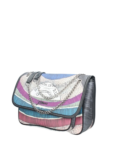 PLANETARIUM Wandelbare Tasche mit &Uuml;berschlag nacht/schwarz - Damentaschen