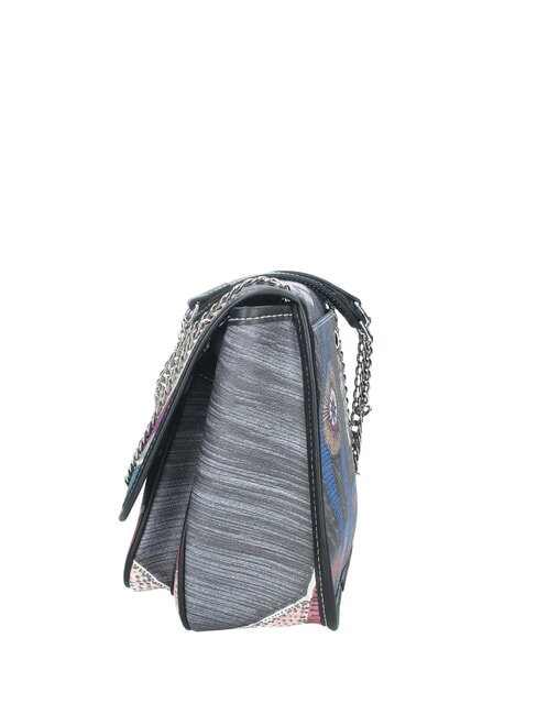 PLANETARIUM Wandelbare Tasche mit &Uuml;berschlag nacht/schwarz - Damentaschen