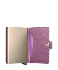 SECRID PEBBLE  Portemonnaie aus geh&auml;mmertem Leder Orchidee - Brieftaschen Damen - 4