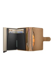 SECRID PEBBLE  Portemonnaie aus geh&auml;mmertem Leder Cappuccino - Brieftaschen Damen - 2