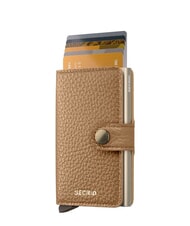 SECRID PEBBLE  Portemonnaie aus geh&auml;mmertem Leder Cappuccino - Brieftaschen Damen - 4