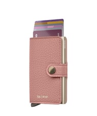 SECRID PEBBLE  Portemonnaie aus geh&auml;mmertem Leder Rose - Brieftaschen Damen - 4