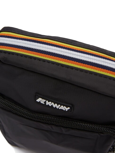 ERLOY Nylontasche mit Tasche auch schwarz - Umh&auml;ngetaschen Herren