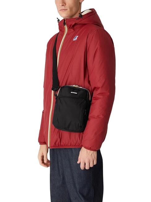 ERLOY Nylontasche mit Tasche auch schwarz - Umh&auml;ngetaschen Herren