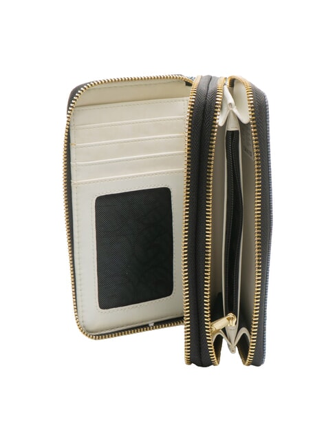 PLANETARIUM Gro&szlig;e Geldb&ouml;rse mit Doppelrei&szlig;verschluss Mond/Wei&szlig; - Brieftaschen Damen