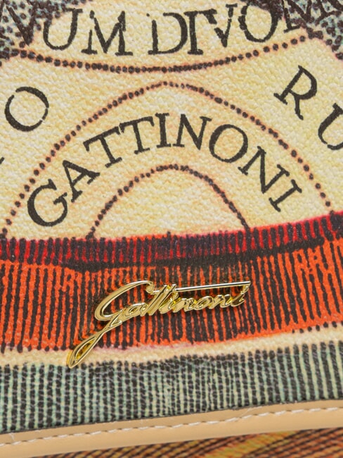 PLANETARIUM Wandelbare Tasche mit &Uuml;berschlag klassisch/beige - Damentaschen