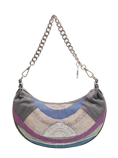 PLANETARIUM Halbmondf&ouml;rmige Hobo-Tasche mit Schultergurt nacht/schwarz - Damentaschen