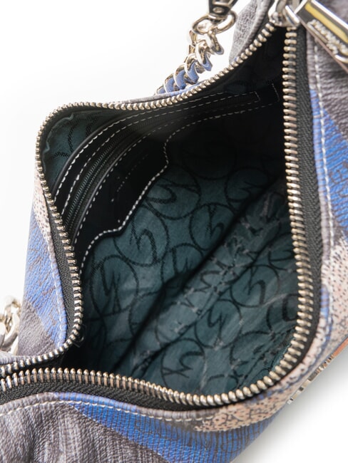 PLANETARIUM Halbmondf&ouml;rmige Hobo-Tasche mit Schultergurt nacht/schwarz - Damentaschen