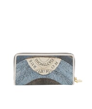 GATTINONI PLANETARIUM Gro&szlig;es Portemonnaie mit Rundum-Rei&szlig;verschluss Mond/Wei&szlig; - Brieftaschen Damen - 3