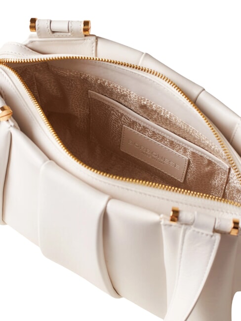 L ECLAIR  Umh&auml;ngetasche aus Leder Wei&szlig; - Damentaschen