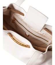 BORBONESE FILO  Umh&auml;ngetasche, Leder Wei&szlig; - Damentaschen - 4