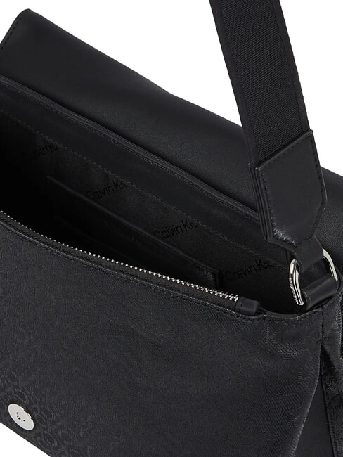CK MUST Umh&auml;ngetasche mit &Uuml;berschlag ck schwarz - Damentaschen