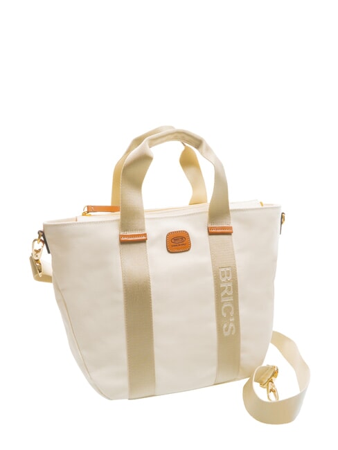 SORRENTO LUDOVICA Canvas Handtasche Einkaufstasche CREME - Damentaschen