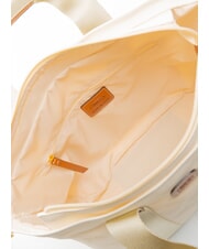 BRIC&rsquo;S SORRENTO LUDOVICA Canvas Handtasche Einkaufstasche CREME - Damentaschen - 5