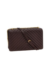 PINKO CLASSIC LOVE ONE Tasche aus Nappaleder Catawba-Trauben - Antikgold - Damentaschen - 2