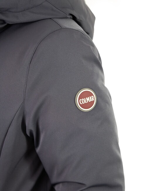 PURENESS Daunenjacke aus zwei Materialien mit Kapuze marineblau - Daunenjacken f&uuml;r Damen