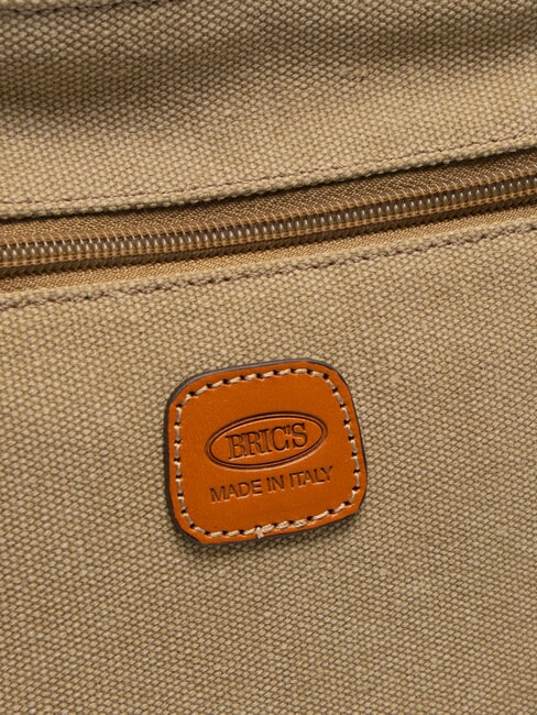 SORRENTO EMMA Flache Umh&auml;ngetasche aus Canvas Olive - Damentaschen