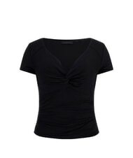 GUESS CHARLOTTE  T-Shirt mit tiefem Ausschnitt jetbla - T-Shirts und Tops f&uuml;r Damen - 4